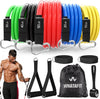 Resistance Bands Set, Exercise Bands with Door Anchor, Handles, Carry Bag, Legs Ankle Straps for Resistance Training, Physical Therapy, Home Workouts for Men and Women